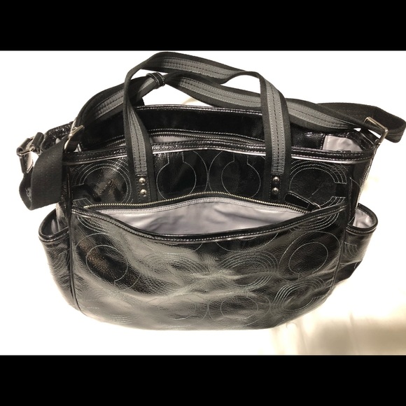 Coach patent leather diaper bag - Picture 6 of 8
